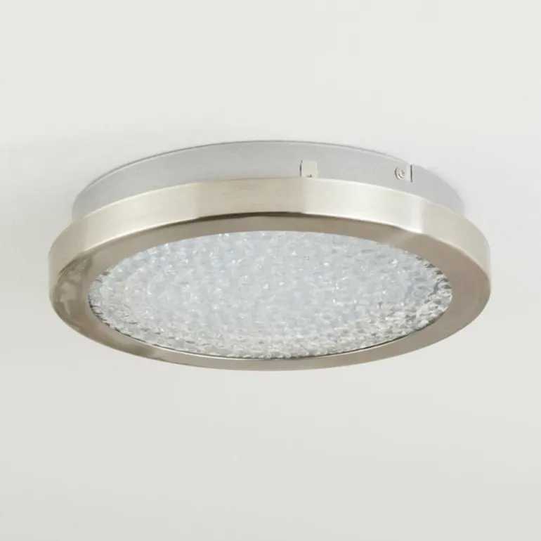 Plafonnier Kerns LED Nickel mat, 1 lumière