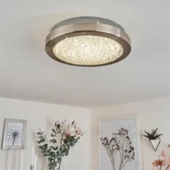 Plafonnier Kerns LED Nickel mat, 1 lumière