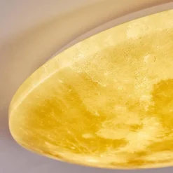 Plafonnier Keru LED Blanc, 1 lumière, Télécommandes