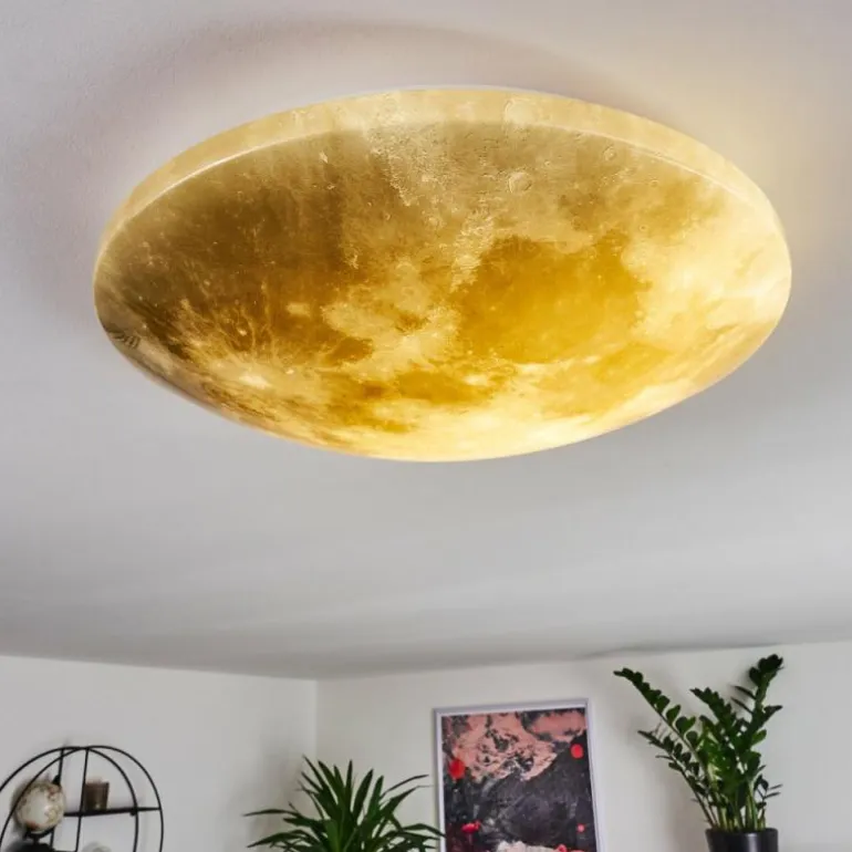 Plafonnier Keru LED Blanc, 1 lumière, Télécommandes
