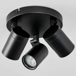 Plafonnier Khnar Noir, 3 lumières