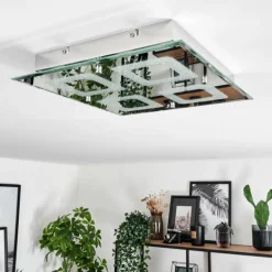 Plafonnier Kingsta LED Chrome, 1 lumière