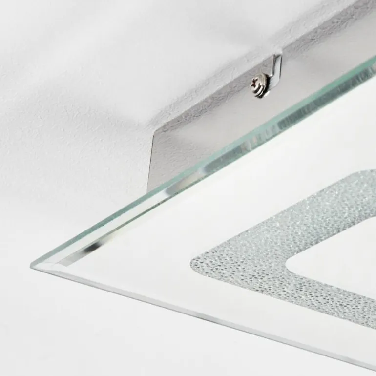 Plafonnier Kingsta LED Chrome, 1 lumière