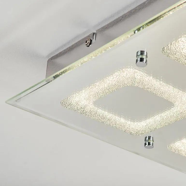Plafonnier Kingsta LED Chrome, 1 lumière