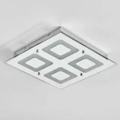 Plafonnier Kingsta LED Chrome, 1 lumière