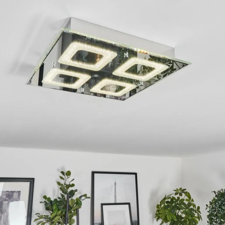 Plafonnier Kingsta LED Chrome, 1 lumière