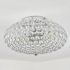 Plafonnier Klamila Chrome, 2 lumières