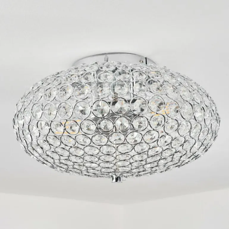 Plafonnier Klamila Chrome, 2 lumières