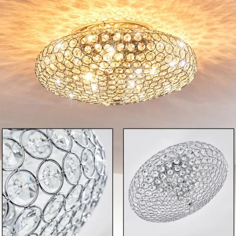 Plafonnier Klamila Chrome, 3 lumières