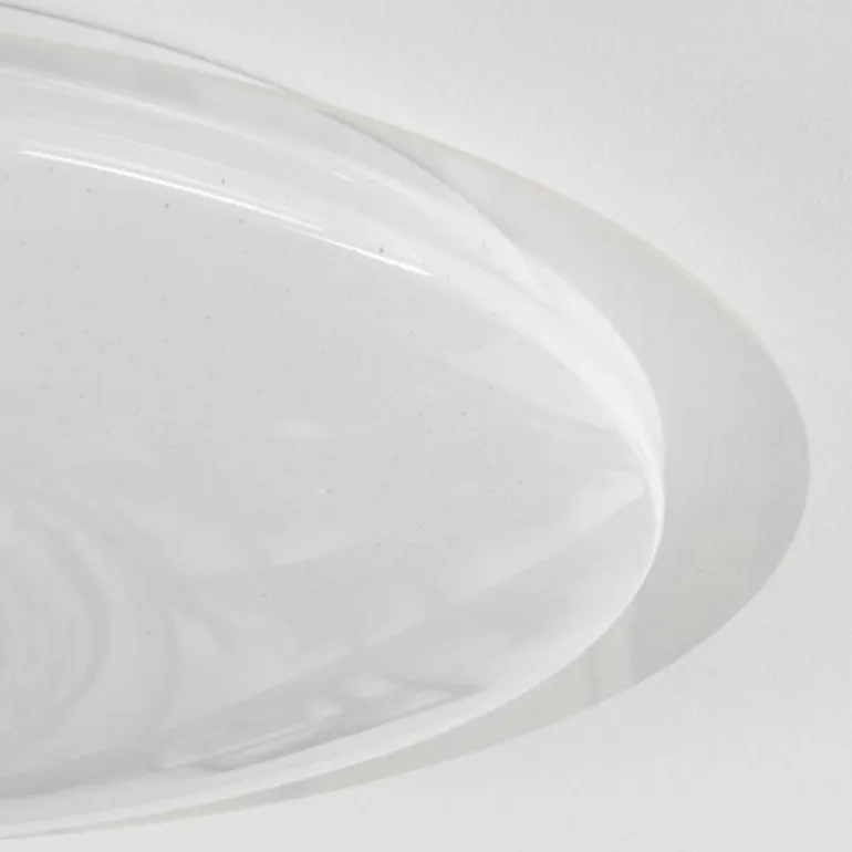Plafonnier Klosters LED Blanc, 1 lumière, Télécommandes