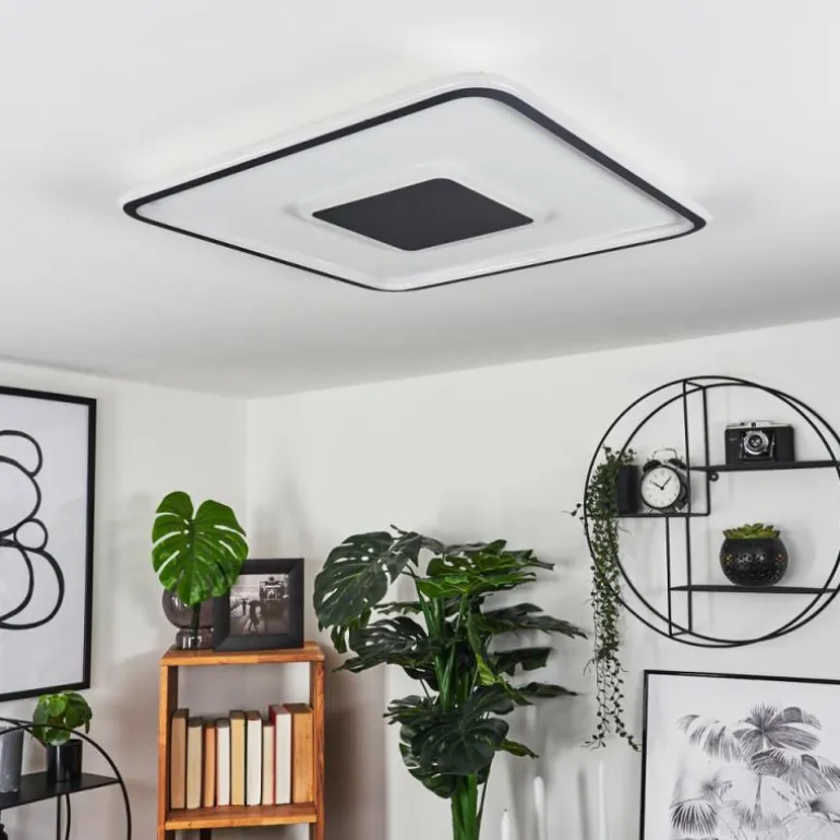 Plafonnier Kolo LED Blanc, 1 lumière, Télécommandes