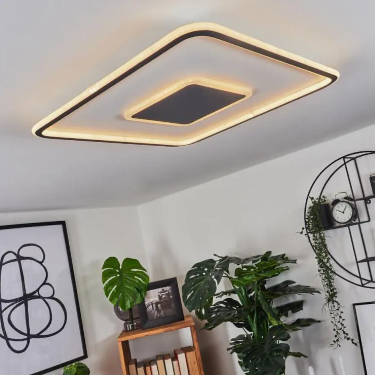 Plafonnier Kolo LED Blanc, 1 lumière, Télécommandes