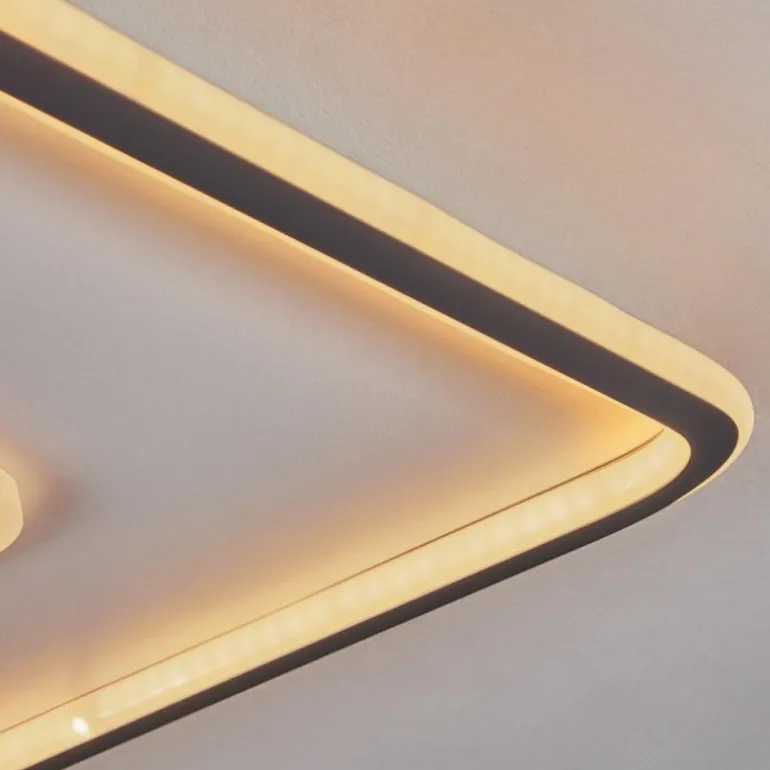 Plafonnier Kolo LED Blanc, 1 lumière, Télécommandes