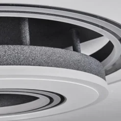 Plafonnier Kolo LED Gris, Blanc, 1 lumière, Télécommandes