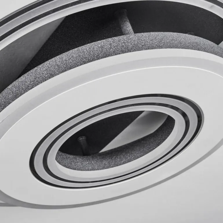 Plafonnier Kolo LED Gris, Blanc, 1 lumière, Télécommandes