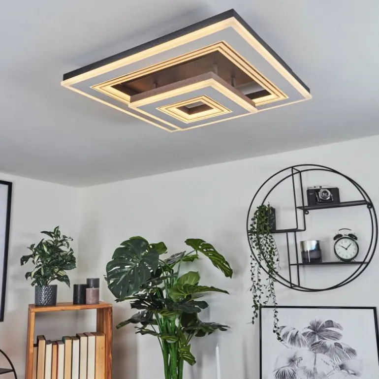 Plafonnier Kolo LED Noir, Blanc, 1 lumière