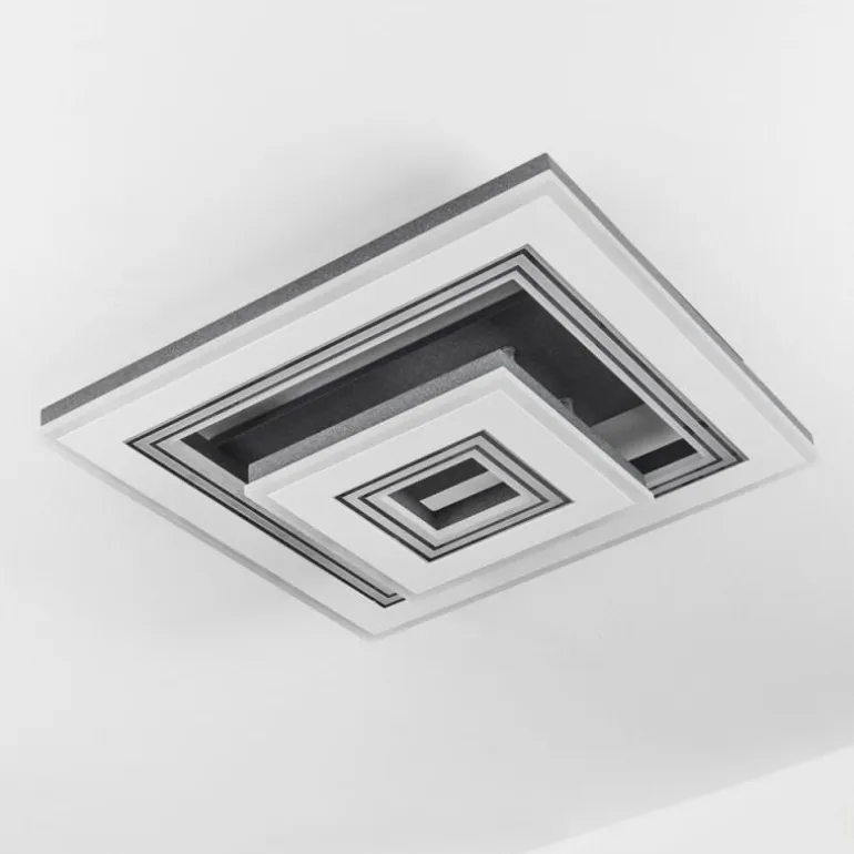 Plafonnier Kolo LED Noir, Blanc, 1 lumière