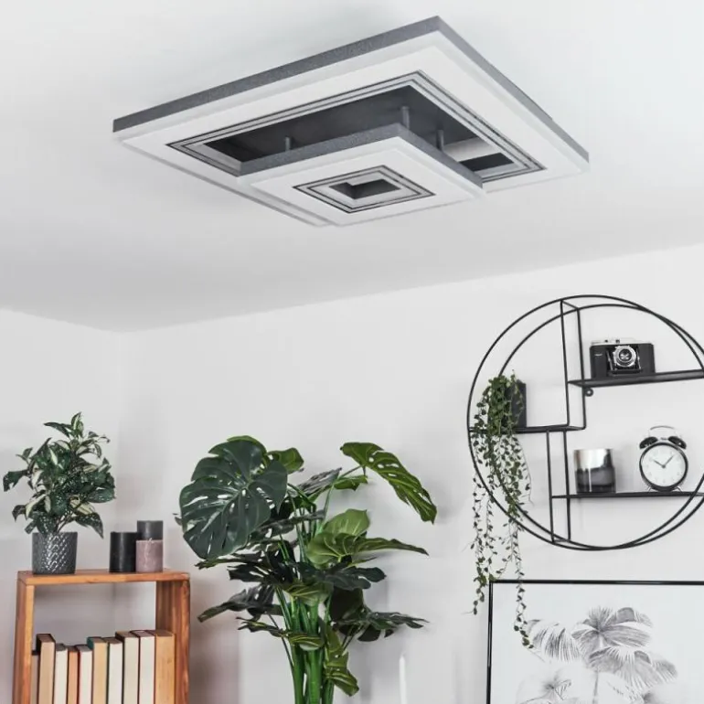Plafonnier Kolo LED Noir, Blanc, 1 lumière