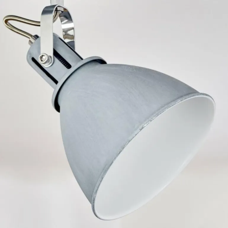 Plafonnier Koppom Bleu, Gris, 4 lumières
