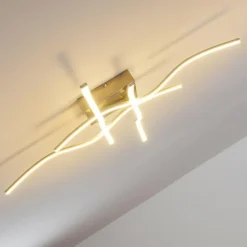 Plafonnier Kosola LED Nickel mat, 4 lumières