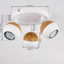 Plafonnier Kotaoa LED Blanc, 3 lumières