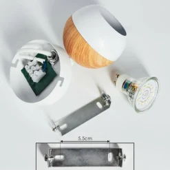 Plafonnier Kotaoa LED Blanc, 1 lumière