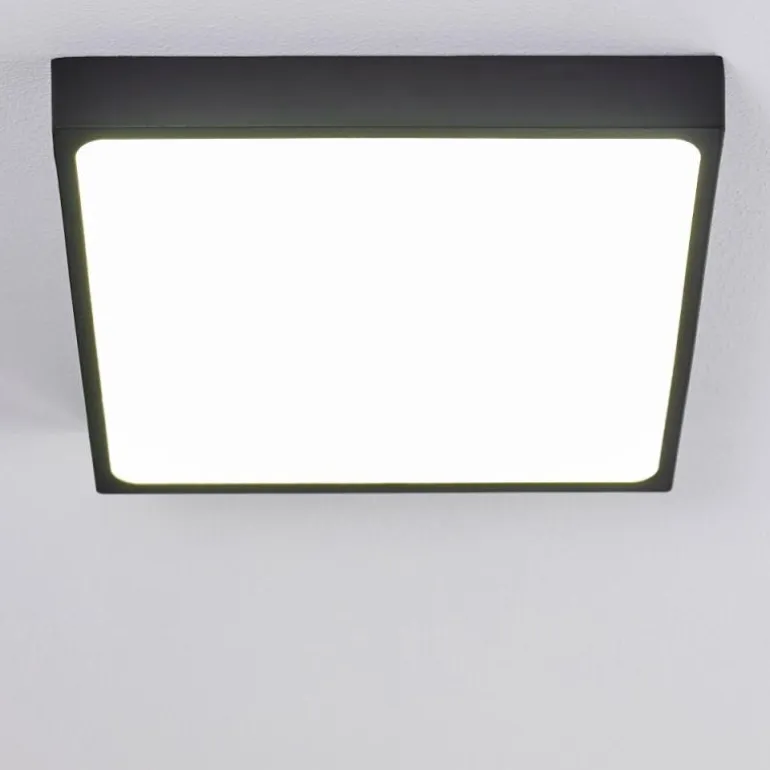 Plafonnier Kragos LED Noir, Blanc, 1 lumière