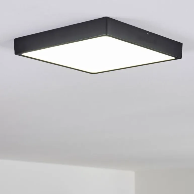 Plafonnier Kragos LED Noir, Blanc, 1 lumière