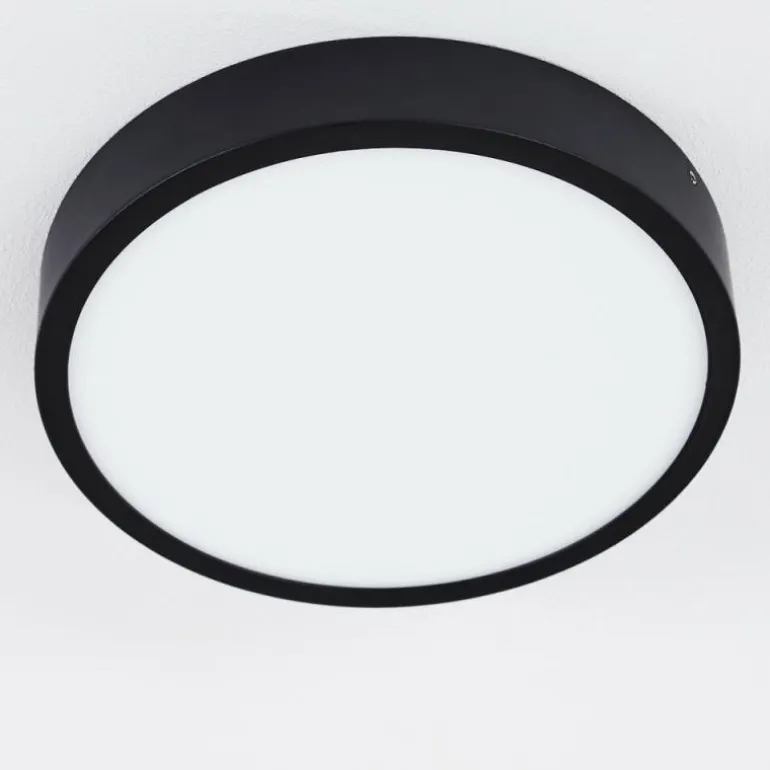 Plafonnier Kragos LED Noir, 1 lumière