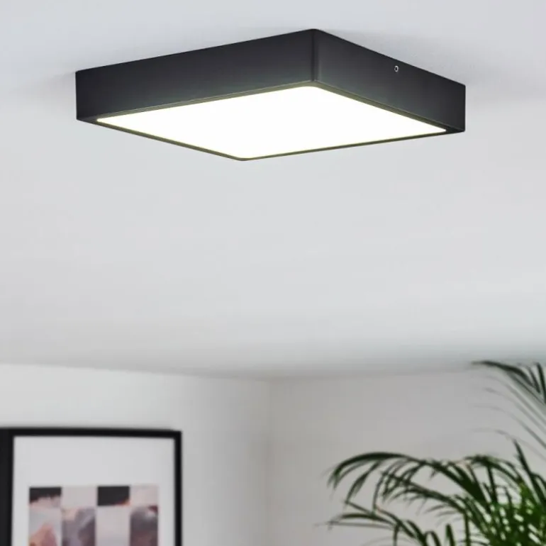 Plafonnier Kragos LED Noir, Blanc, 1 lumière