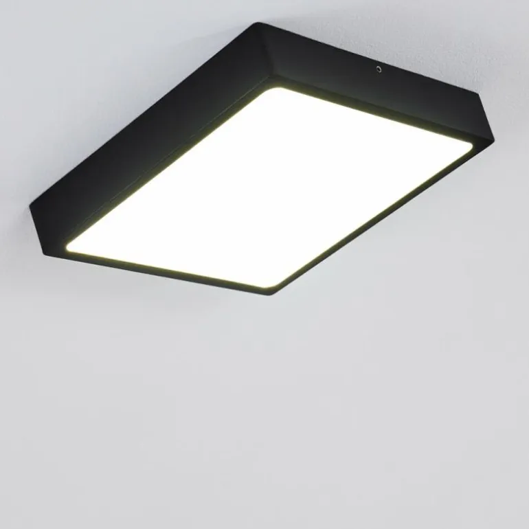 Plafonnier Kragos LED Noir, Blanc, 1 lumière