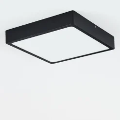 Plafonnier Kragos LED Noir, Blanc, 1 lumière