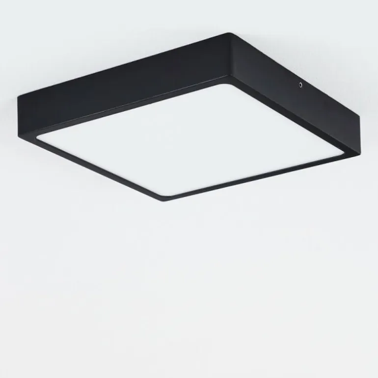 Plafonnier Kragos LED Noir, Blanc, 1 lumière