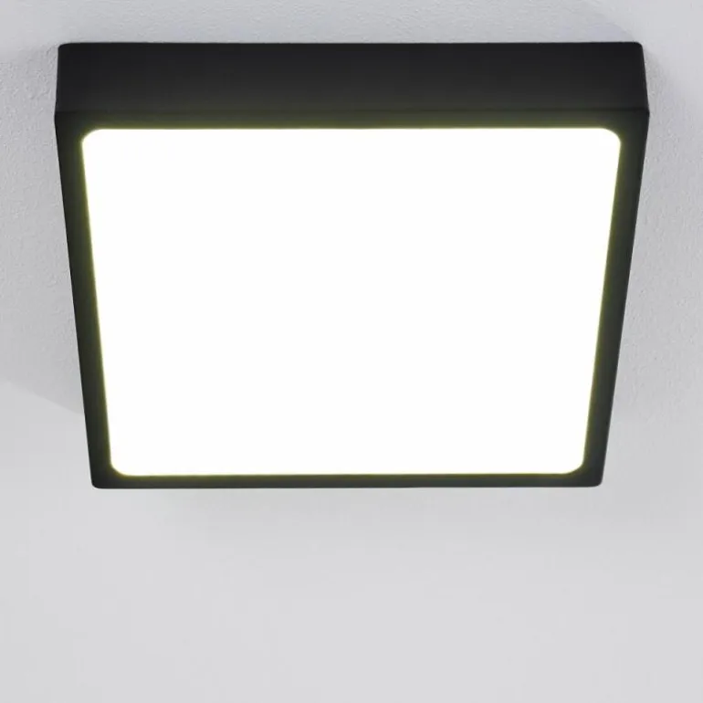 Plafonnier Kragos LED Noir, Blanc, 1 lumière