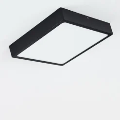 Plafonnier Kragos LED Noir, Blanc, 1 lumière