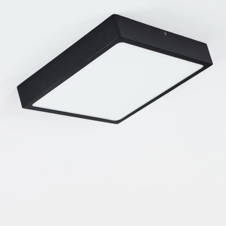 Plafonnier Kragos LED Noir, Blanc, 1 lumière
