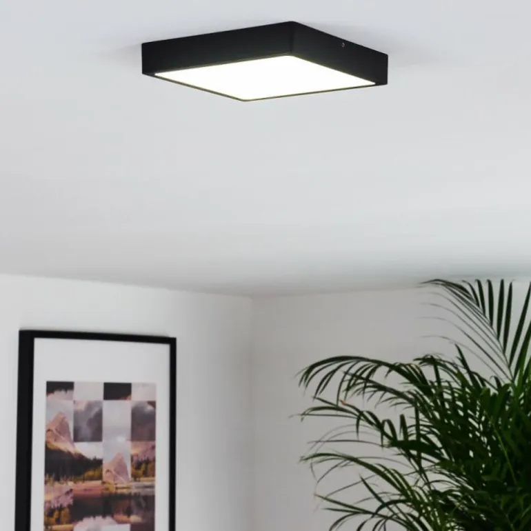 Plafonnier Kragos LED Noir, Blanc, 1 lumière