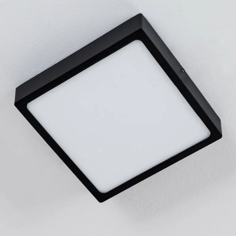 Plafonnier Kragos LED Noir, 1 lumière