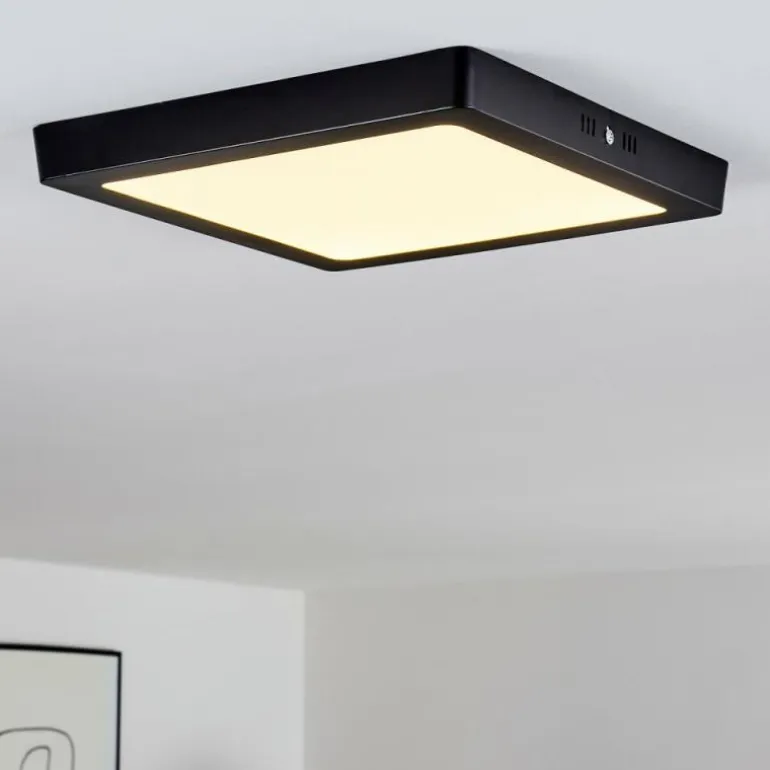 Plafonnier Kragos Noir, 1 lumière