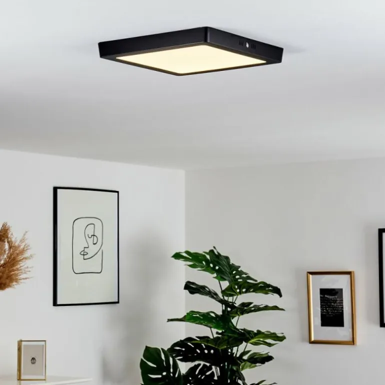 Plafonnier Kragos Noir, 1 lumière