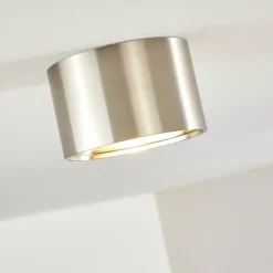 Plafonnier Kristallo LED Nickel mat, 1 lumière