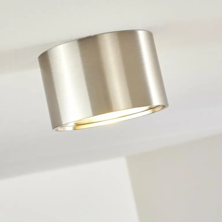 Plafonnier Kristallo LED Nickel mat, 1 lumière