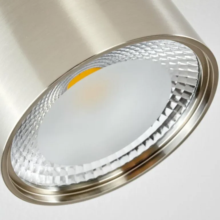 Plafonnier Kristallo LED Nickel mat, 1 lumière
