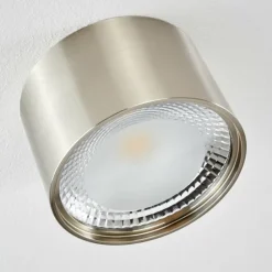 Plafonnier Kristallo LED Nickel mat, 1 lumière