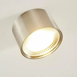 Plafonnier Kristallo LED Nickel mat, 1 lumière