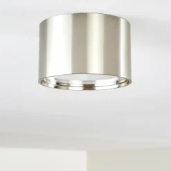 Plafonnier Kristallo LED Nickel mat, 1 lumière
