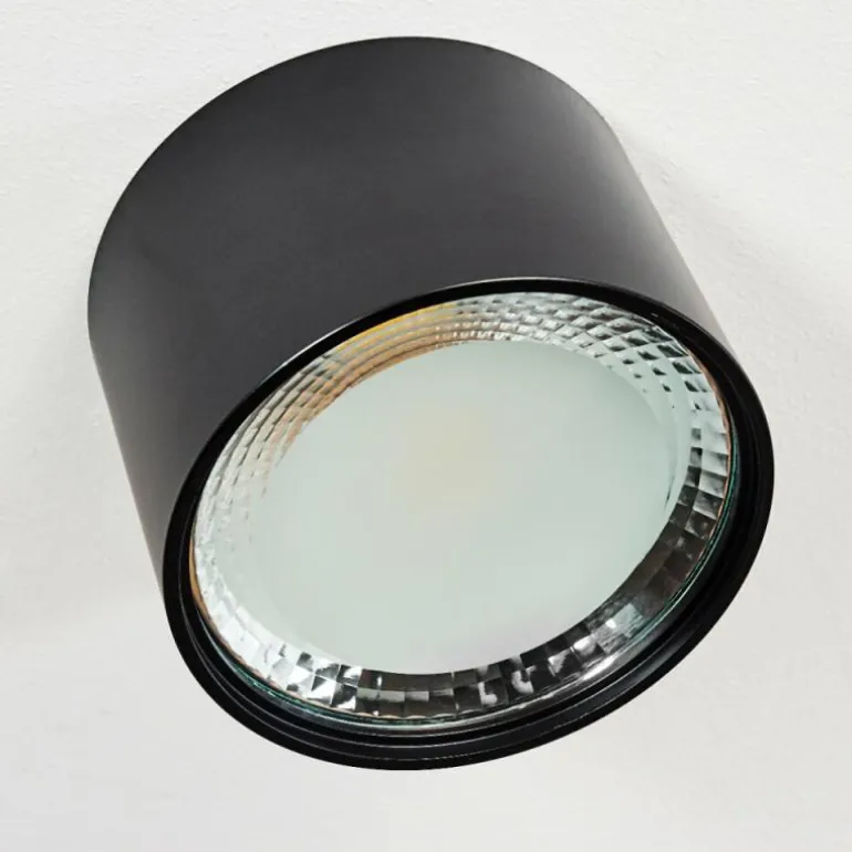Plafonnier Kristallo LED Noir, 1 lumière
