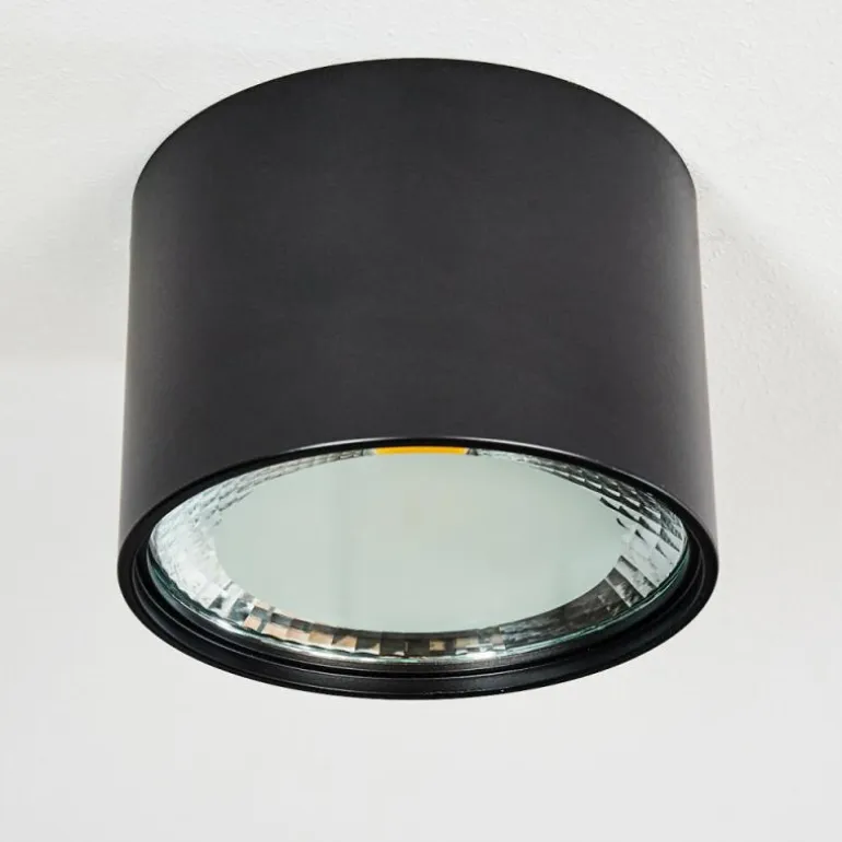 Plafonnier Kristallo LED Noir, 1 lumière