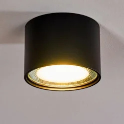 Plafonnier Kristallo LED Noir, 1 lumière