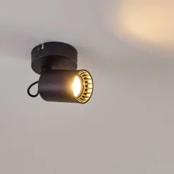 Plafonnier Kullaberg Noir, 1 lumière